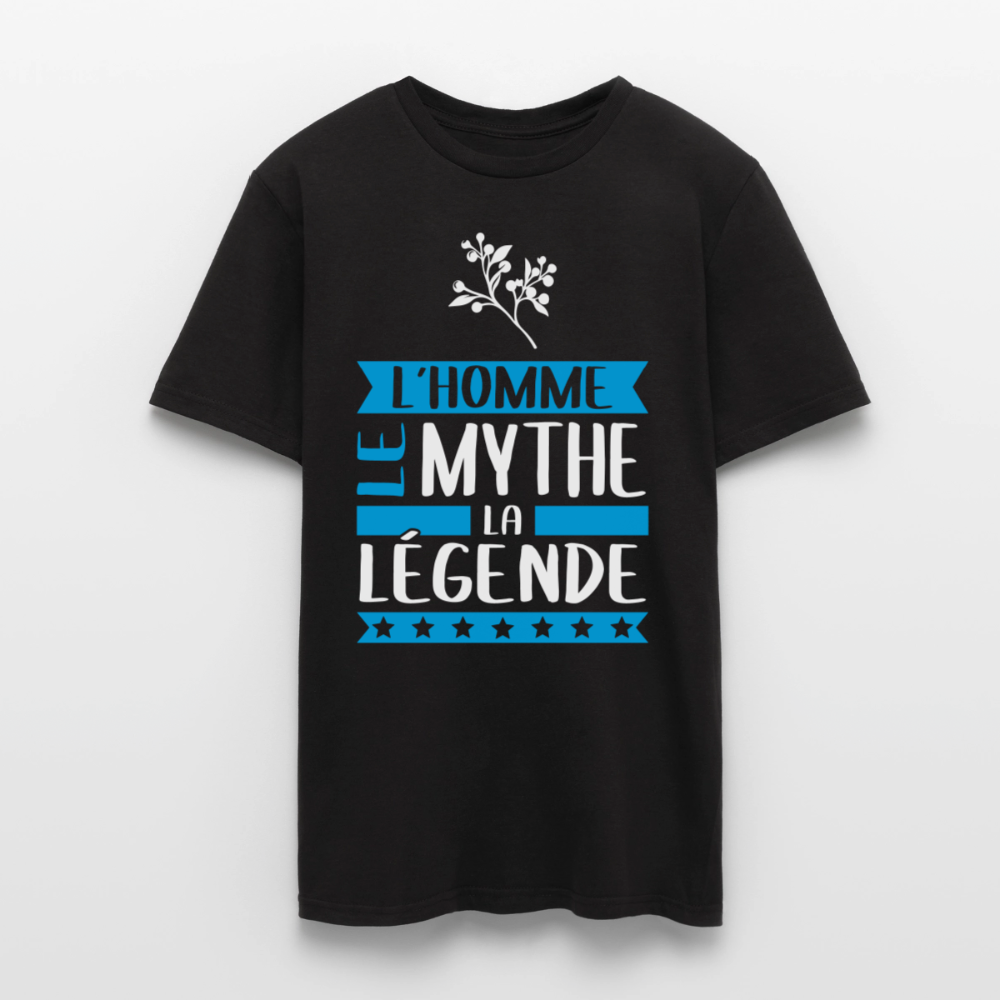 T-shirt homme Guy rébus – L’homme, le mythe, la légende - noir