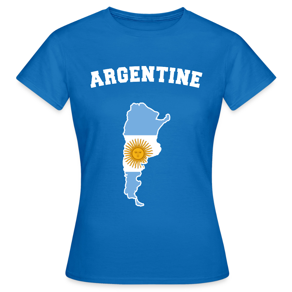 T-shirt Femme - Argentine - bleu royal