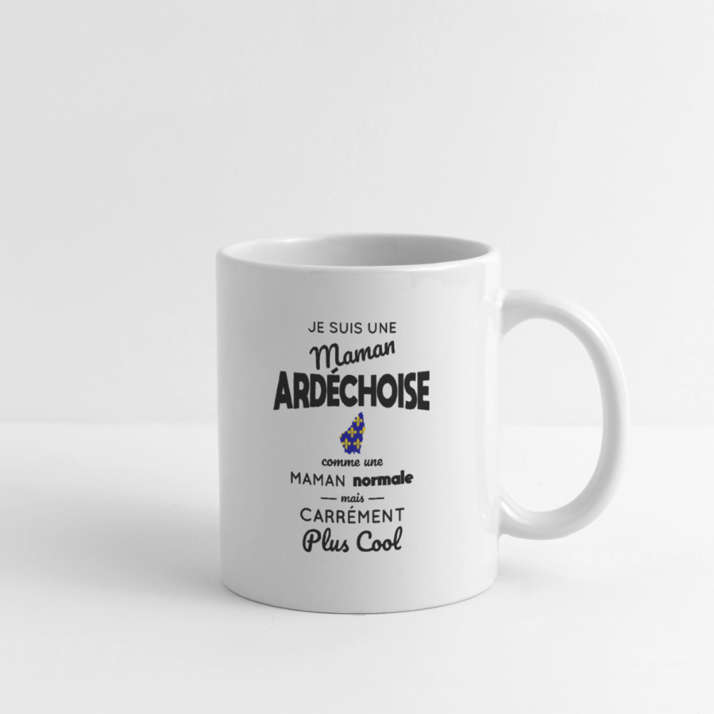 Mug blanc - Maman Ardéchoise plus cool - blanc