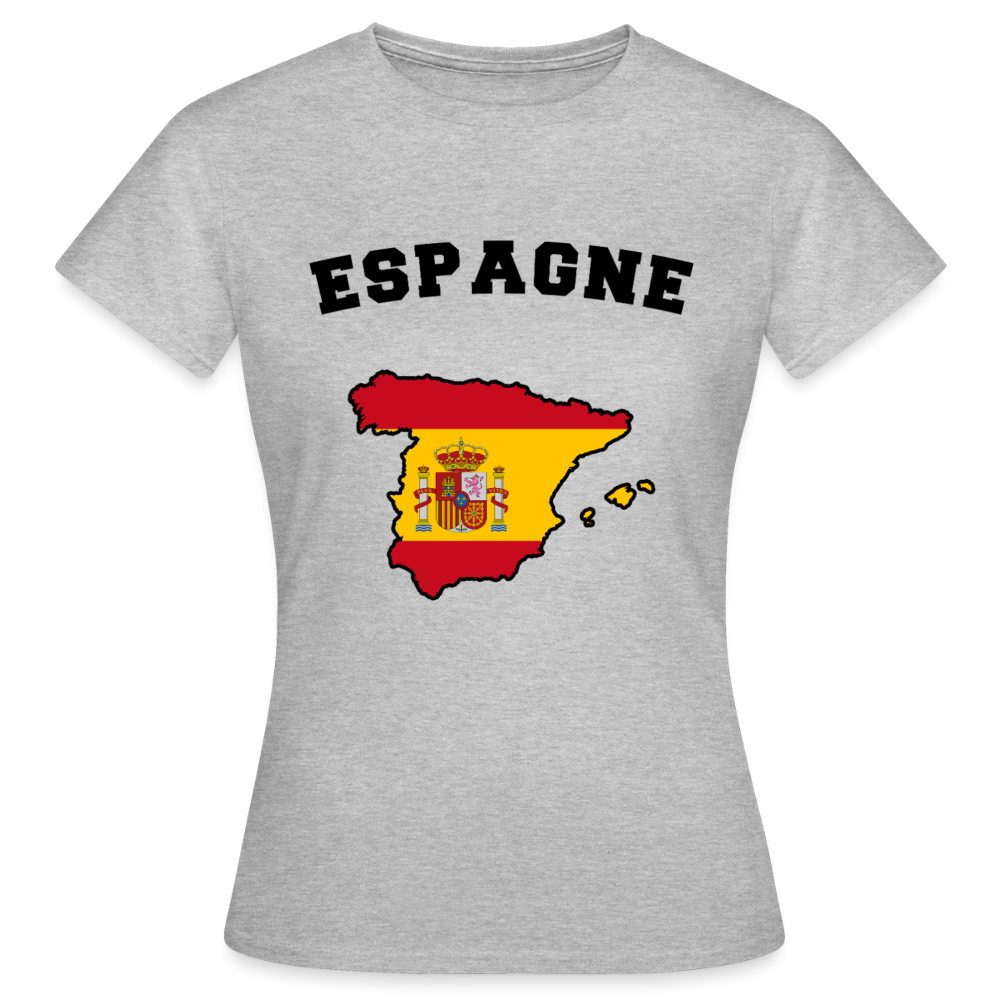 T-shirt Femme coloris clair - Espagne - gris chiné