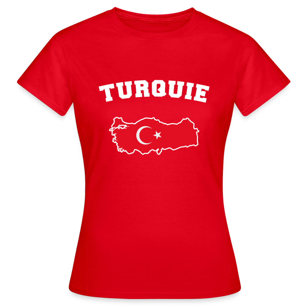 T-shirt Femme - Turquie - rouge