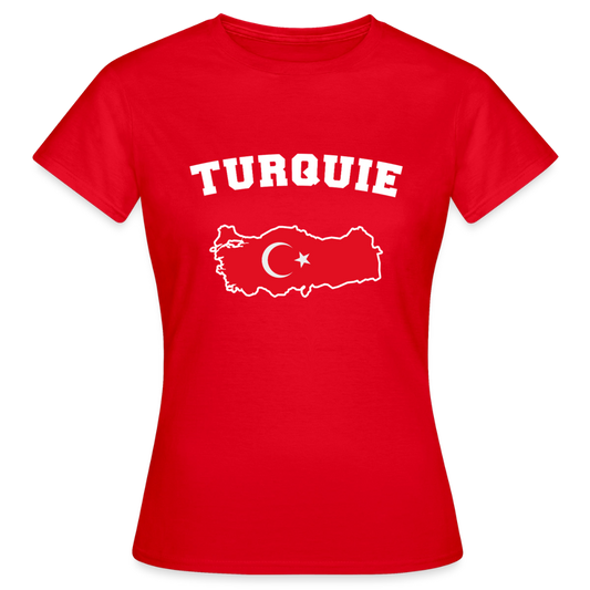 T-shirt Femme - Turquie - rouge