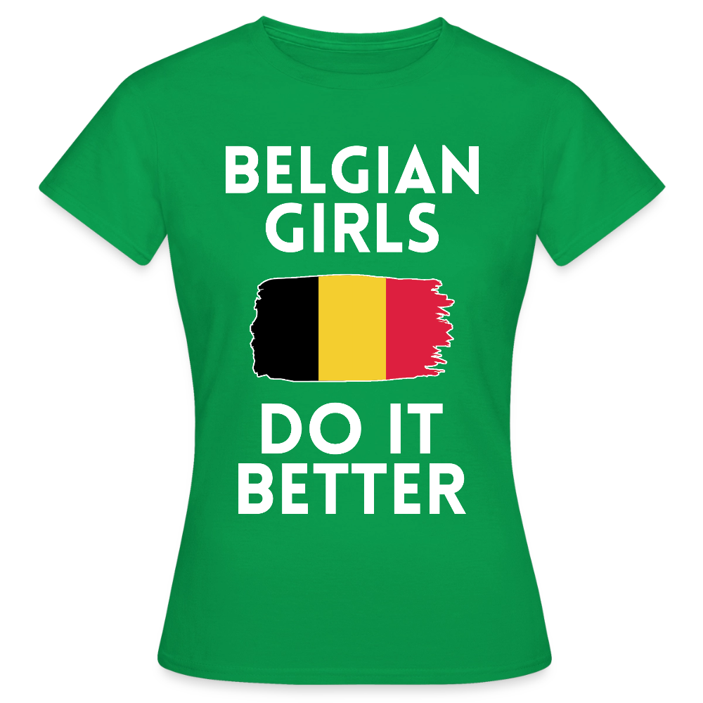 T-shirt femme - Belgian Girls Do It Better - vert