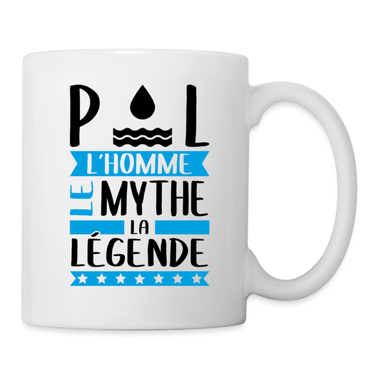 Mug blanc Paul rébus – L’homme, le mythe, la légende - blanc