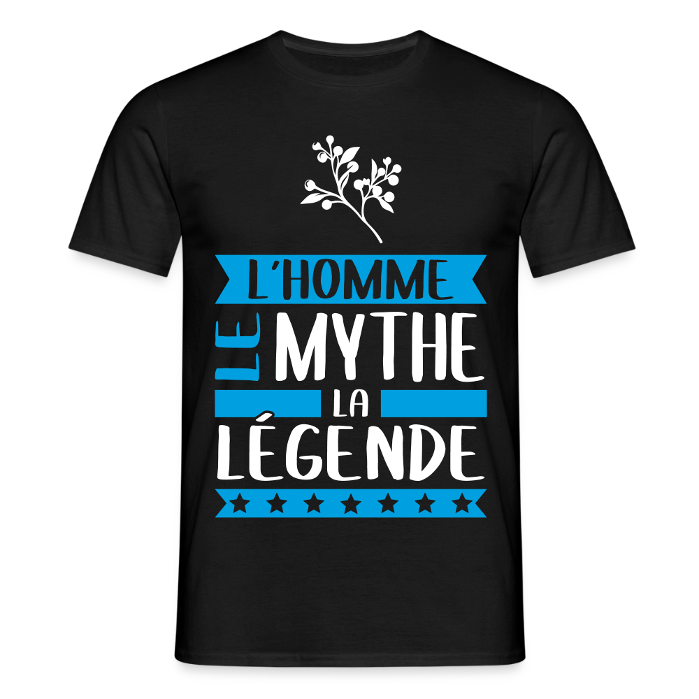 T-shirt homme Guy rébus – L’homme, le mythe, la légende - noir