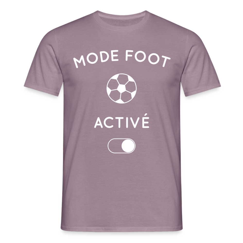 T-shirt Homme - Mode foot activé - mauve gris 