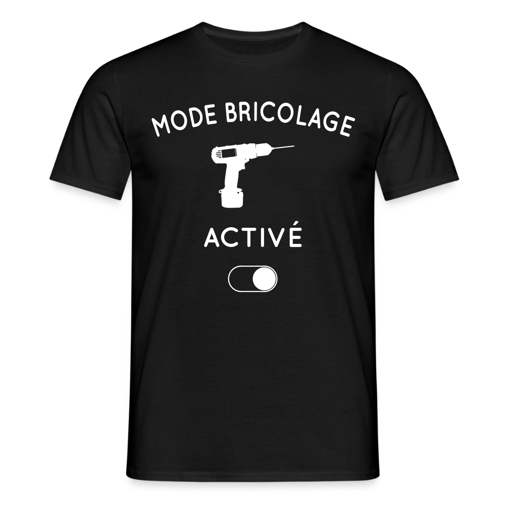 T-shirt Homme - Mode bricolage activé - noir