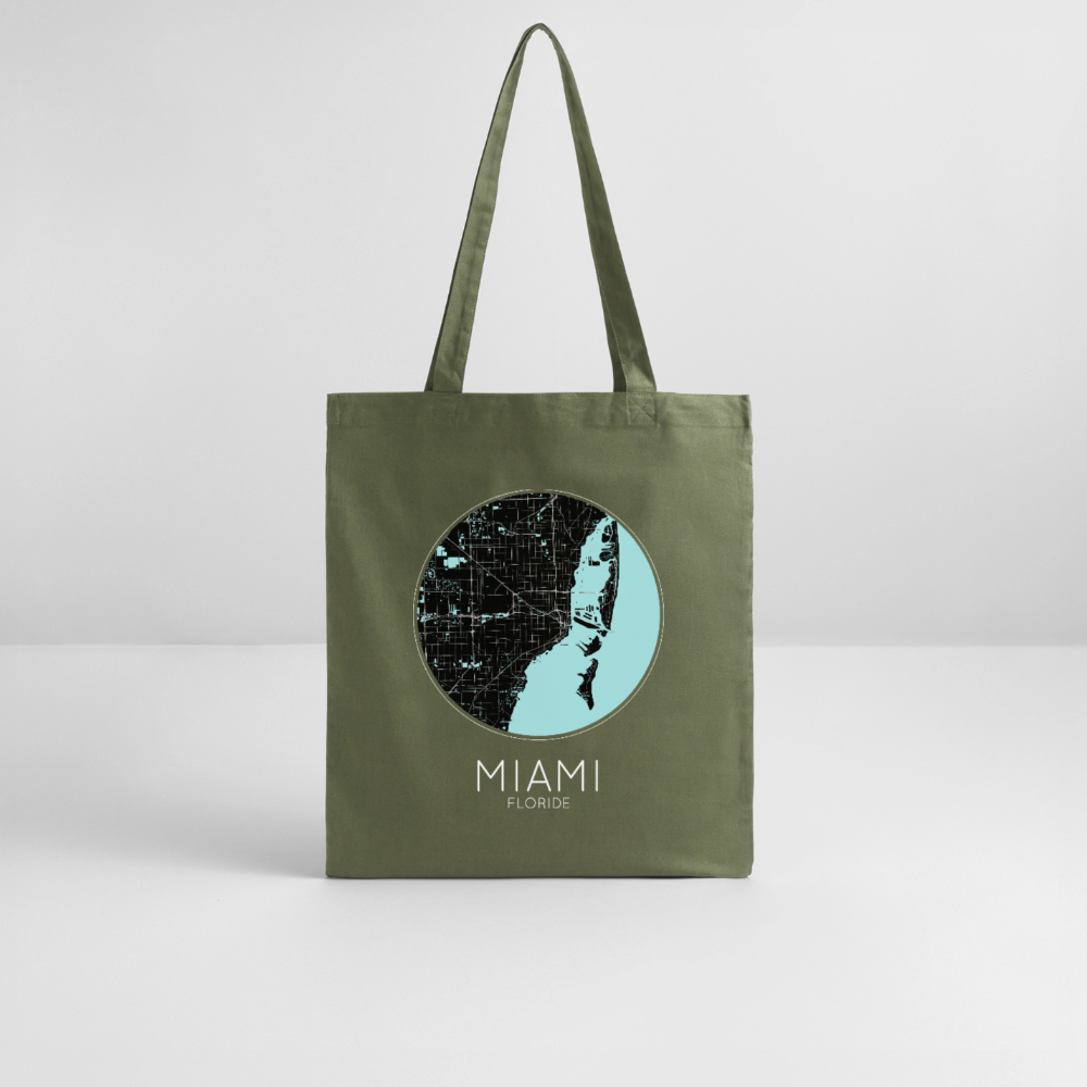 Tote Bag Miami Bio – Plan de Miami - kaki
