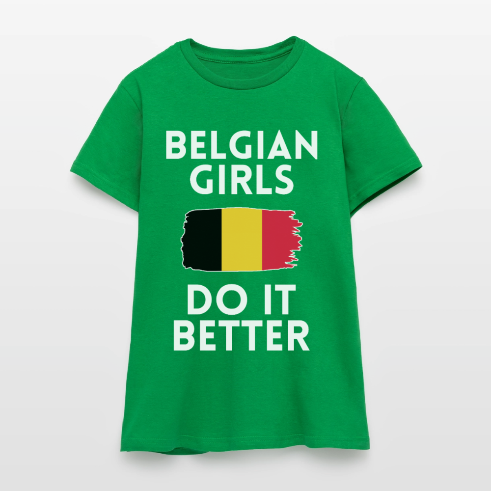 T-shirt femme - Belgian Girls Do It Better - vert