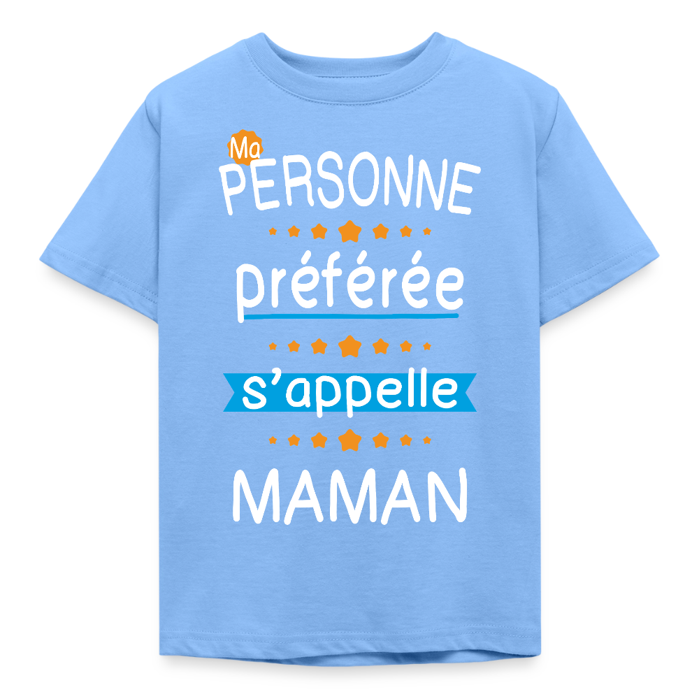 T-shirt enfant - Personne préférée Maman - bleu ciel