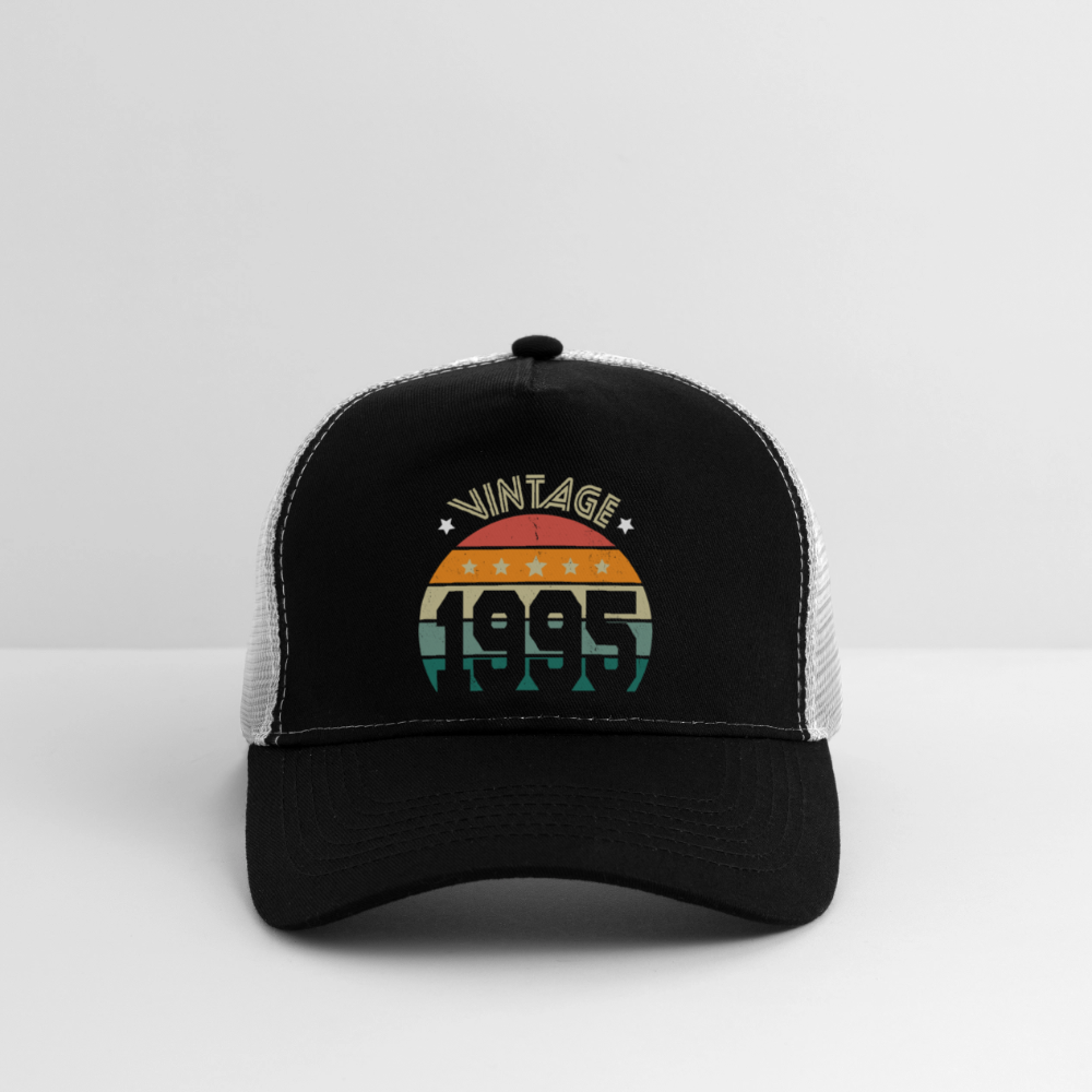 Casquette Trucker - Anniversaire 30 Ans - Vintage 1995 - noir/gris pierre