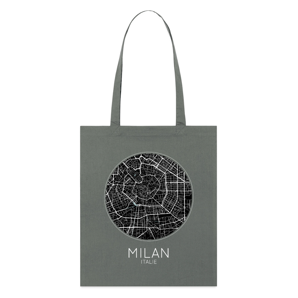 Tote Bag Milan Bio – Plan de Milan - charbon