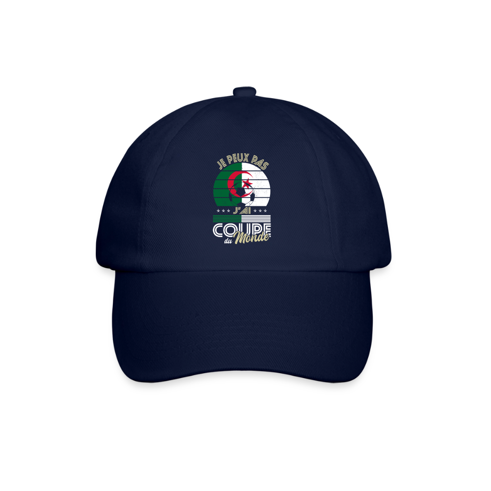 Casquette classique - Je peux pas j'ai Coupe du Monde - Algérie - bleu/bleu