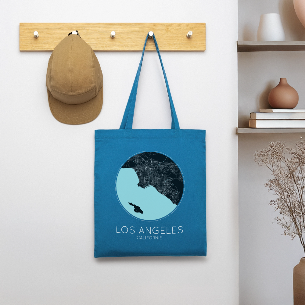 Tote Bag Los Angeles Bio – Plan de Los Angeles - bleu royal