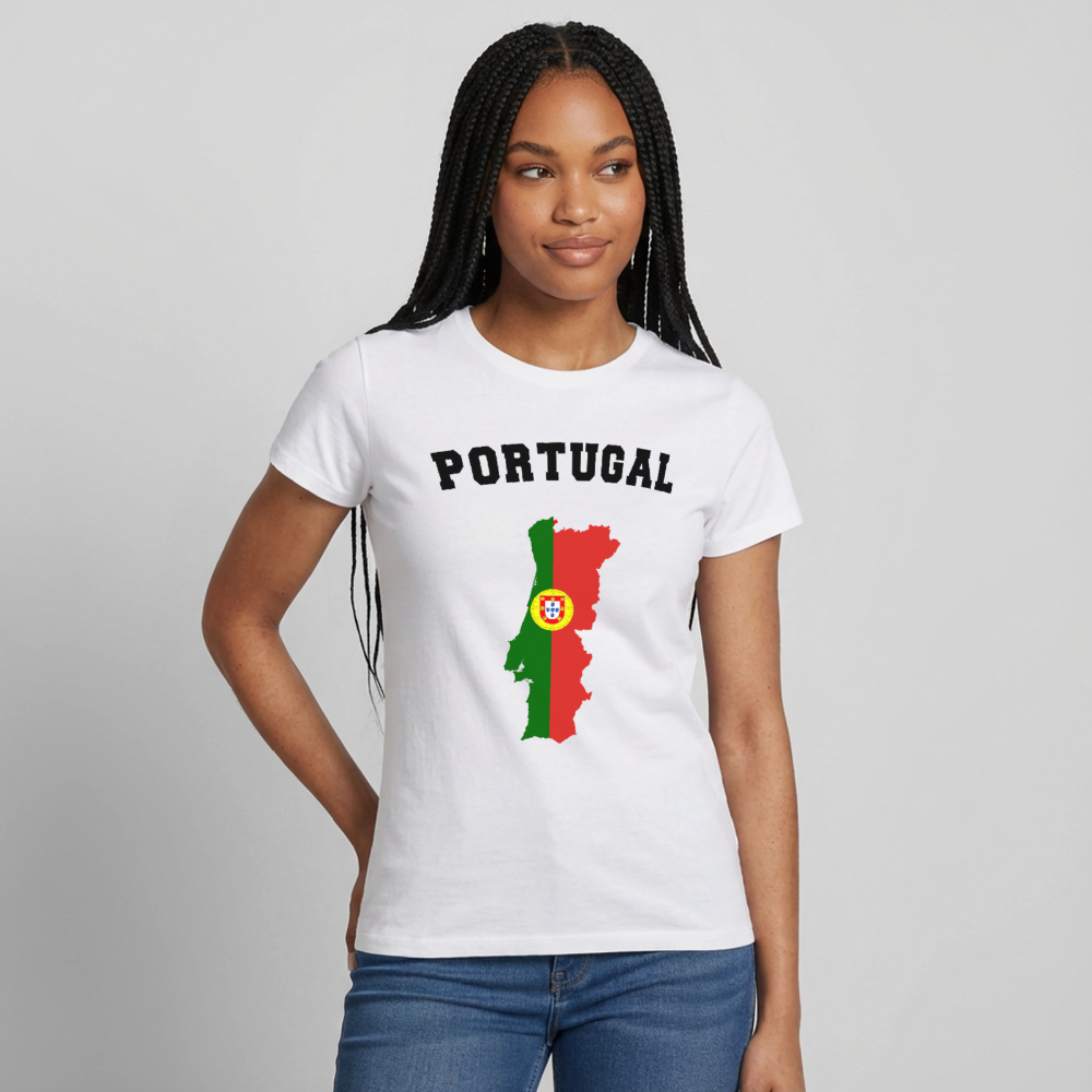 T-shirt Femme coloris clair - Portugal - blanc