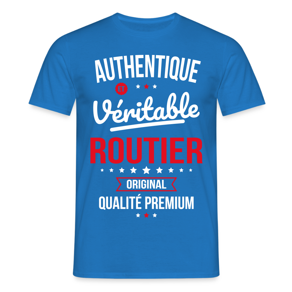 T-shirt Homme - Authentique et véritable Routier - bleu royal