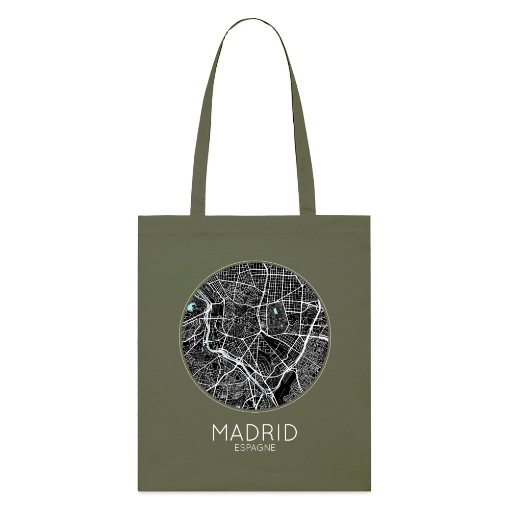 Tote Bag Madrid Bio – Plan de Madrid - kaki