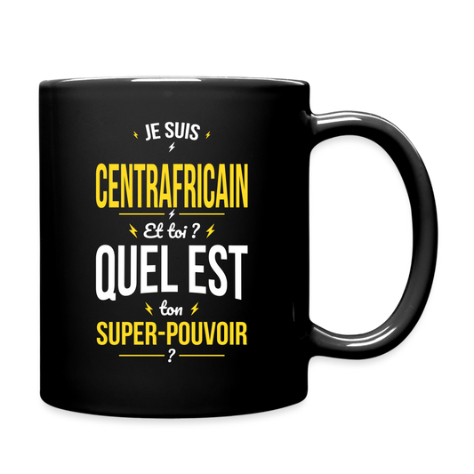 Mug uni - Je suis Centrafricain - Super-pouvoir - noir