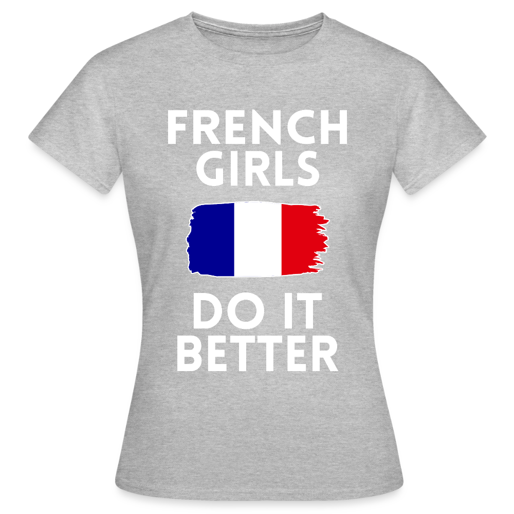 T-shirt femme - French Girls Do It Better - gris chiné