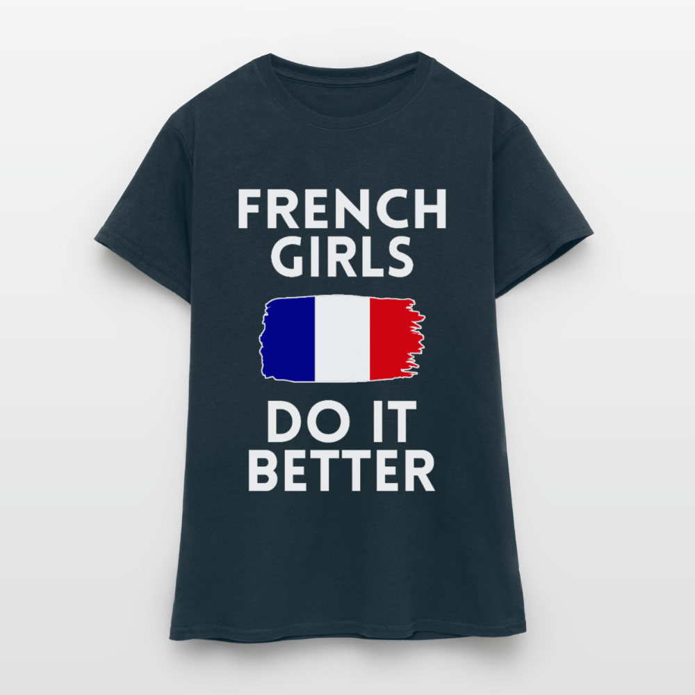 T-shirt femme - French Girls Do It Better - marine