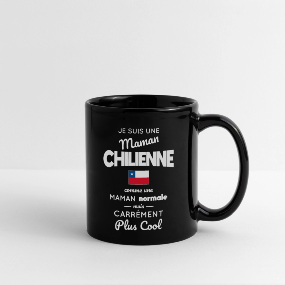 Mug uni - Maman Chilienne plus cool - noir