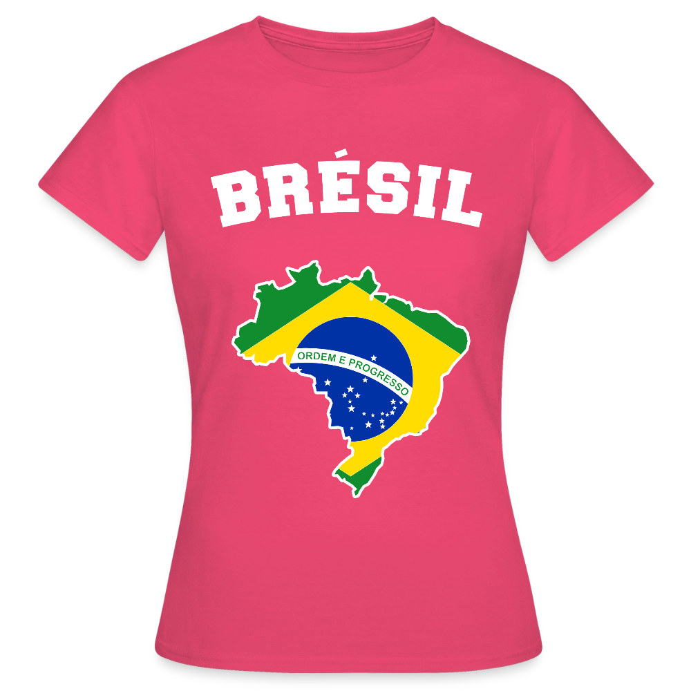 T-shirt Femme - Brésil - rose azalée