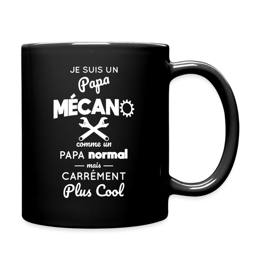 Mug uni - Papa mécano plus cool - noir
