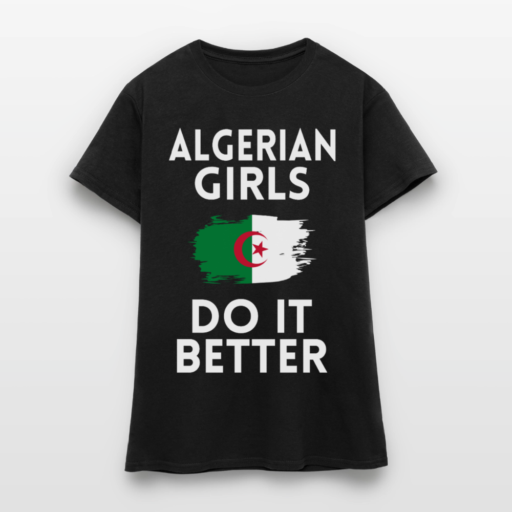 T-shirt femme - Algerian Girls Do It Better - noir