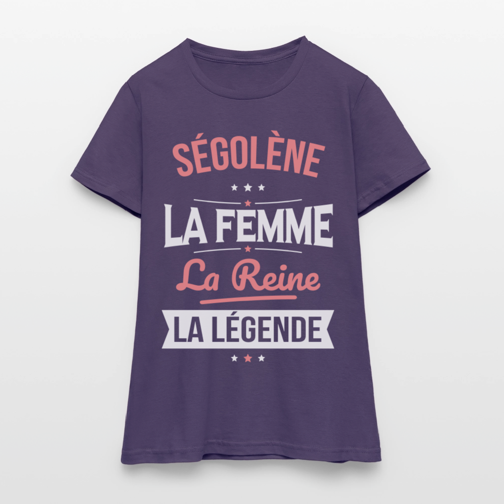 T-shirt Femme - Ségolène - la Femme - la Reine - la Légende - violet foncé