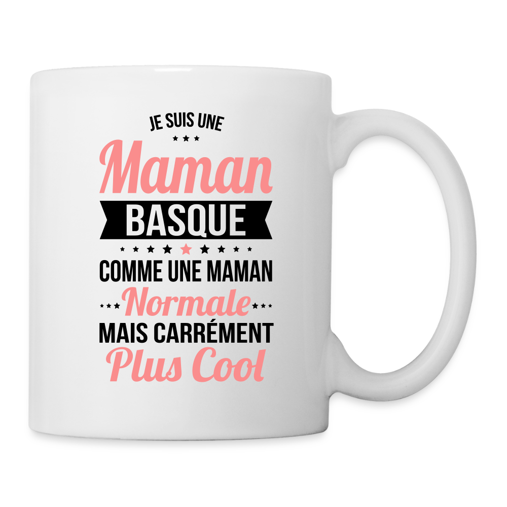Mug blanc - Maman Basque plus cool - blanc