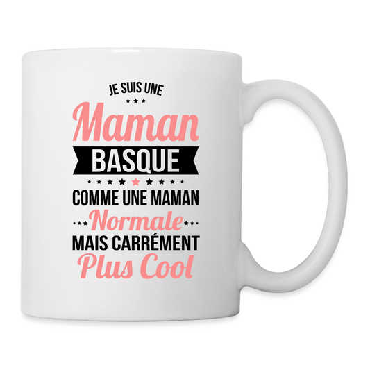 Mug blanc - Maman Basque plus cool - blanc