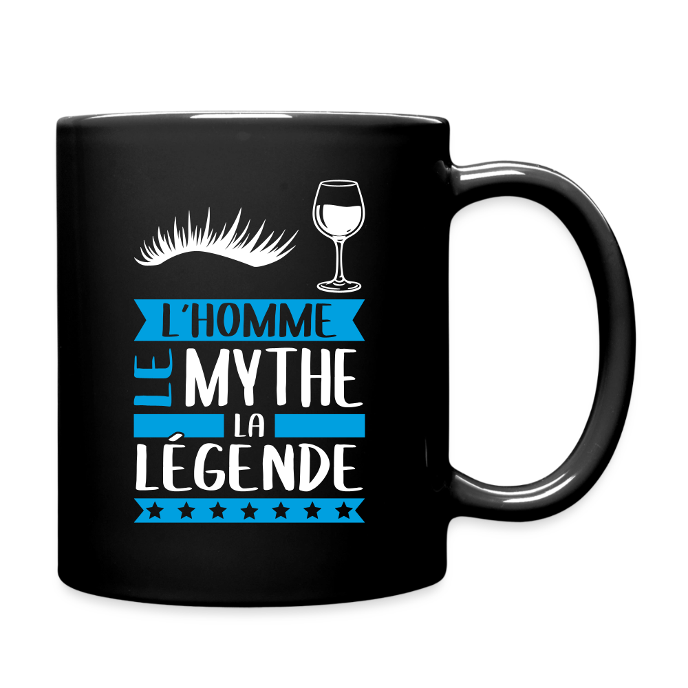 Mug uni Sylvain rébus – L’homme, le mythe, la légende - noir
