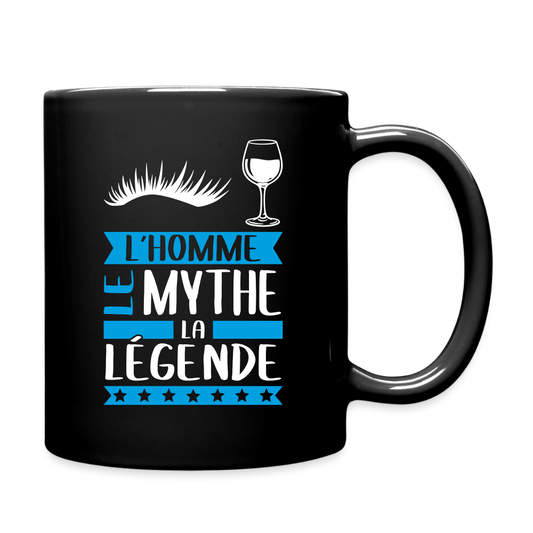 Mug uni Sylvain rébus – L’homme, le mythe, la légende - noir