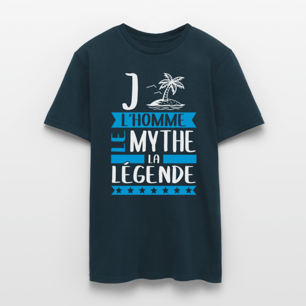 T-shirt homme Gilles rébus – L’homme, le mythe, la légende - marine
