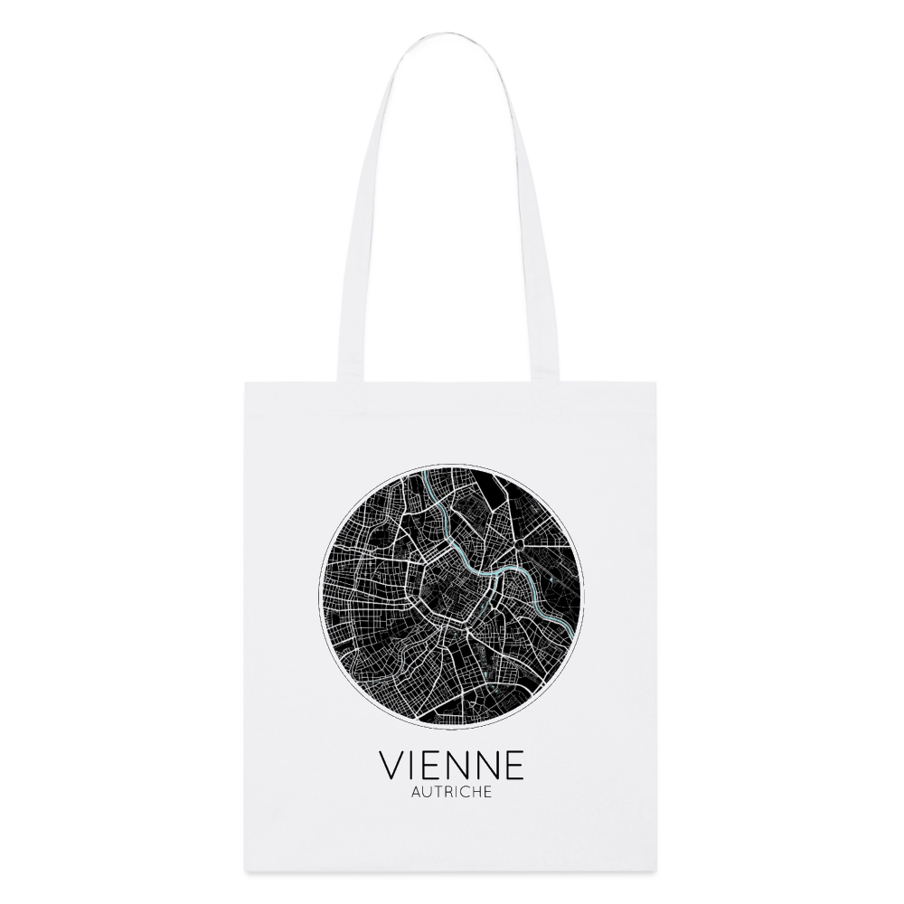 Tote Bag Vienne Bio Coloris Clair – Plan de Vienne - blanc