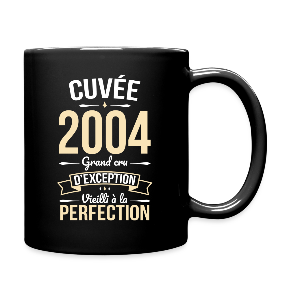 Mug uni - Anniversaire 21 Ans - Cuvée 2004 - noir