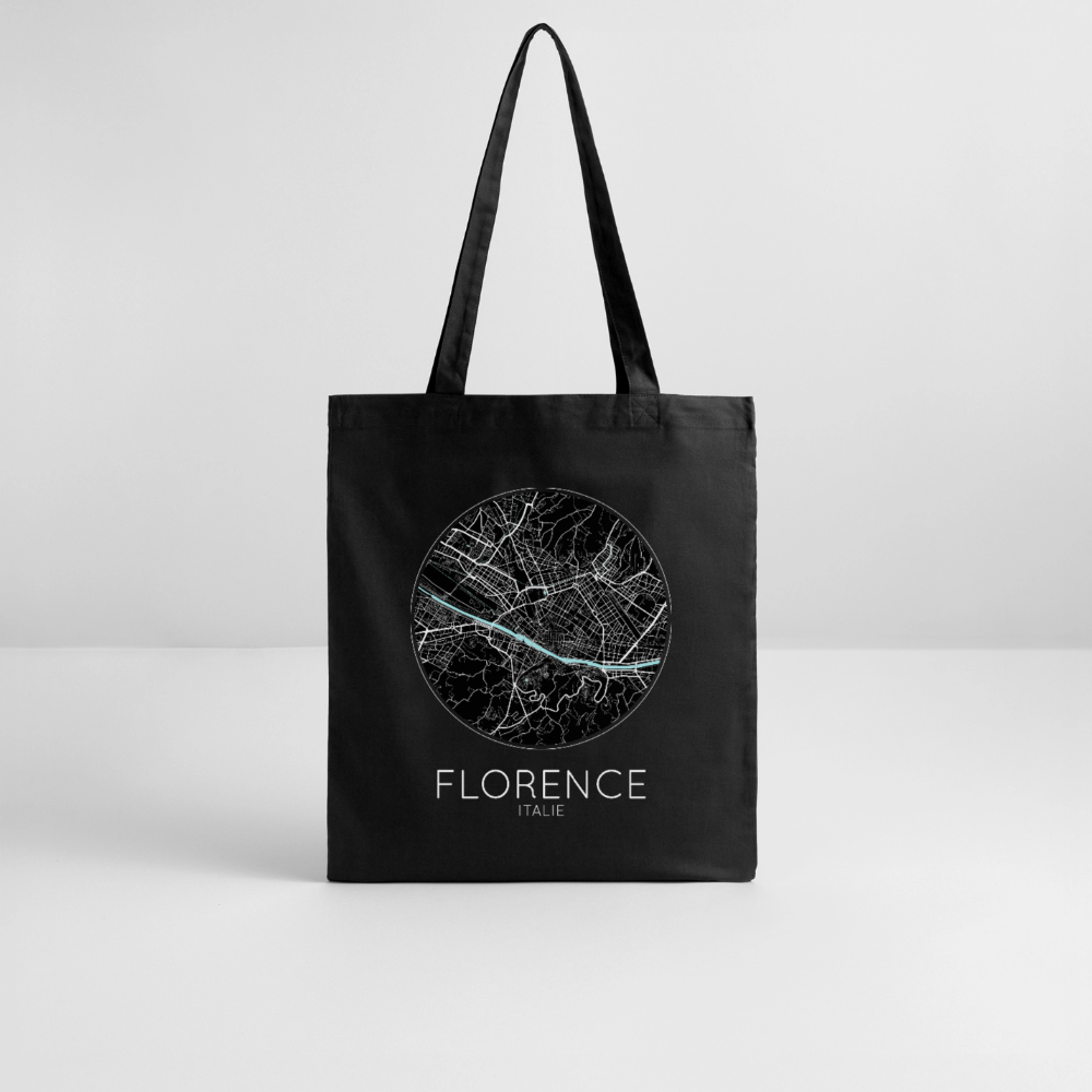 Tote Bag Florence Bio – Plan de Florence - noir