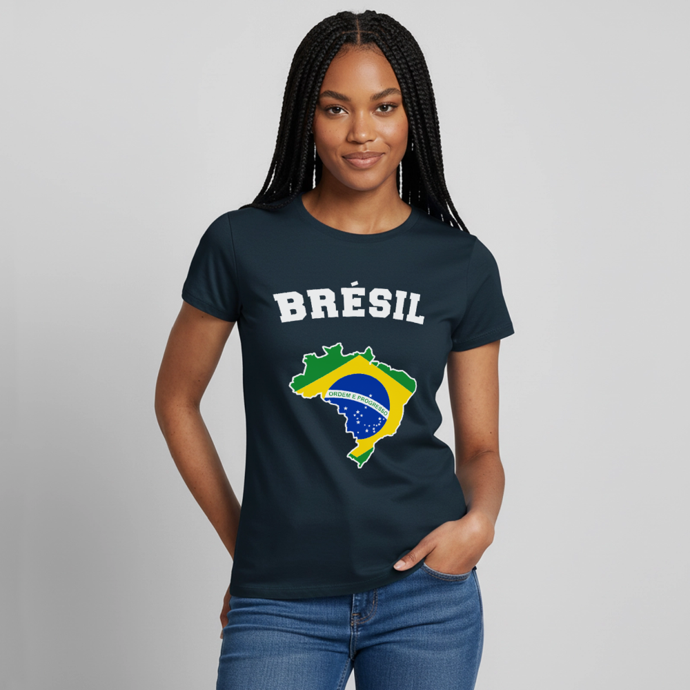 T-shirt Femme - Brésil - marine