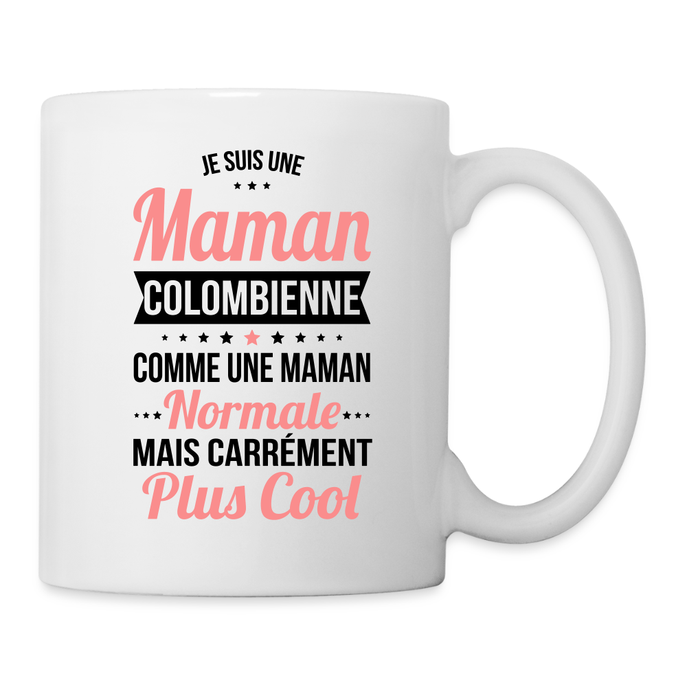 Mug blanc - Maman Colombienne plus cool - blanc
