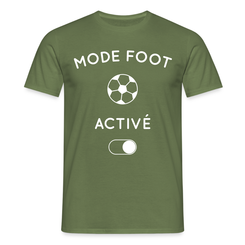 T-shirt Homme - Mode foot activé - vert militaire