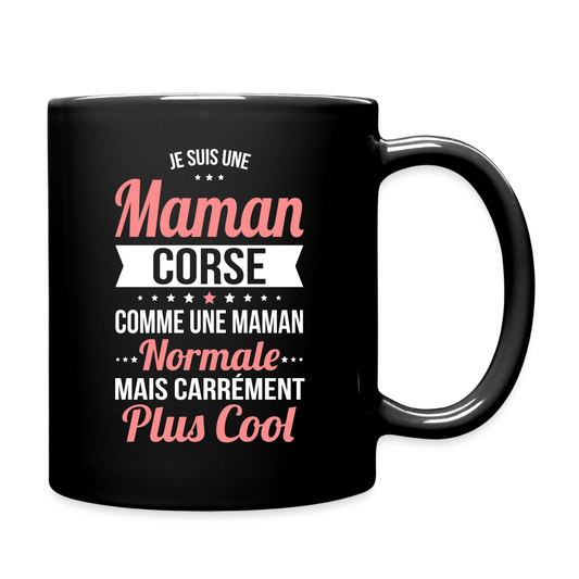 Mug uni - Maman Corse plus cool - noir