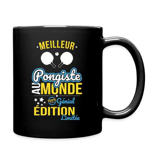 Mug uni - Meilleur Pongiste au monde - 100% génial - noir