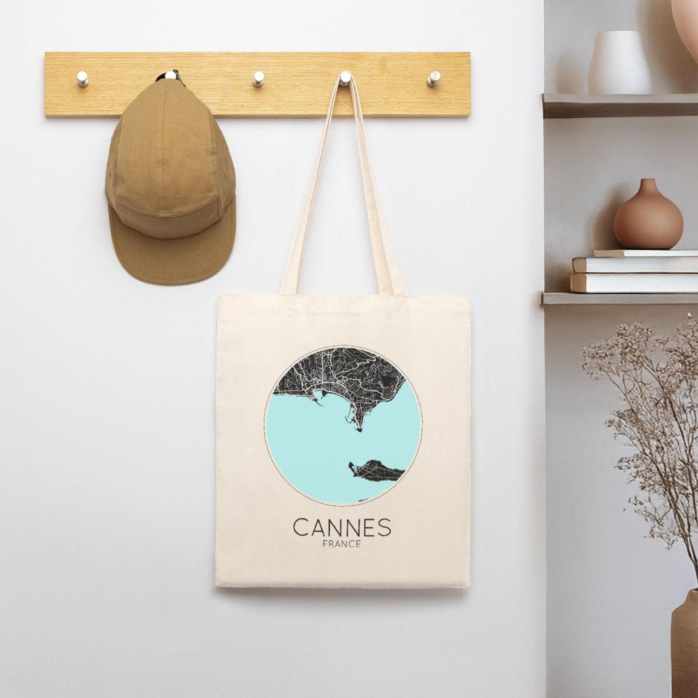 Tote Bag Cannes Bio Coloris Clair – Plan de Cannes - écru doux