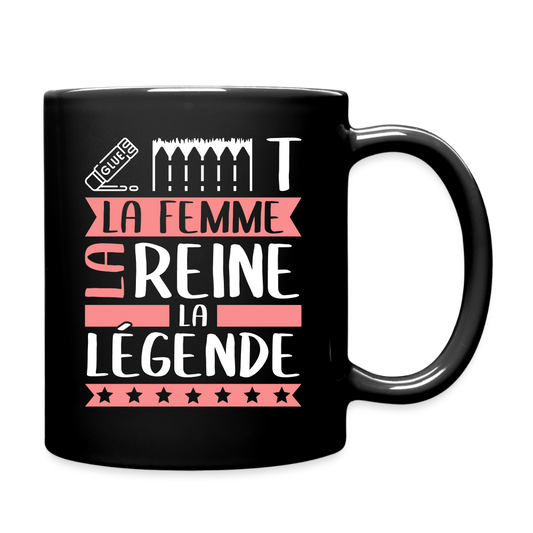 Mug uni Colette rébus – La femme, la reine, la légende - noir