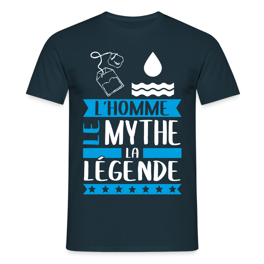 T-shirt homme Théo rébus – L’homme, le mythe, la légende - marine
