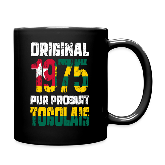 Mug uni - Anniversaire 50 Ans - Original 1975 - Pur produit Togolais - noir
