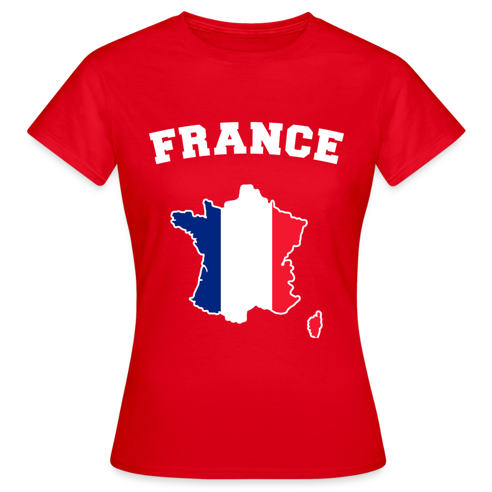 T-shirt Femme - France - rouge