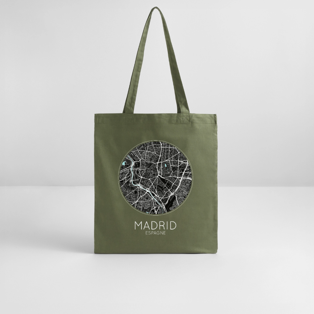 Tote Bag Madrid Bio – Plan de Madrid - kaki