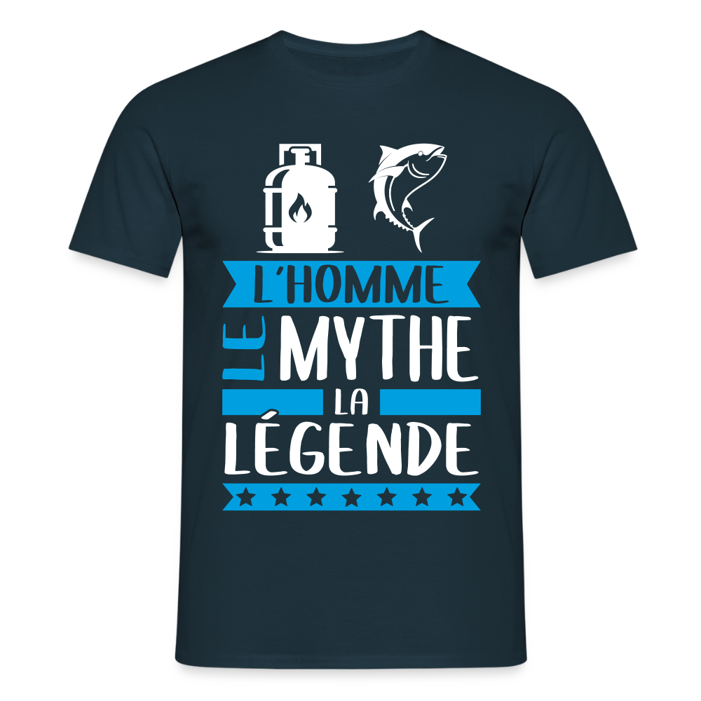 T-shirt homme Gaston rébus – L’homme, le mythe, la légende - marine