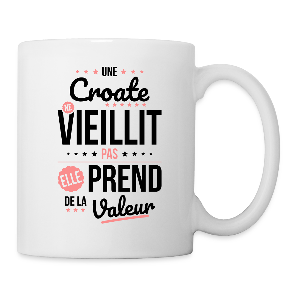 Mug blanc - Une Croate ne vieillit pas - blanc